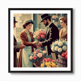 Flower Shop Art Print