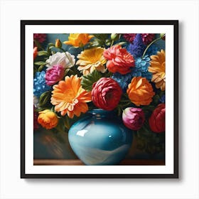 Flowers In A Vase 99 Art Print