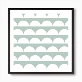 Mint Circles Art Print