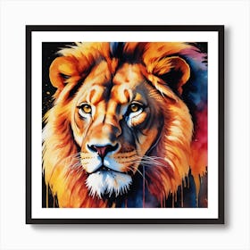 Lion Painting Art Print