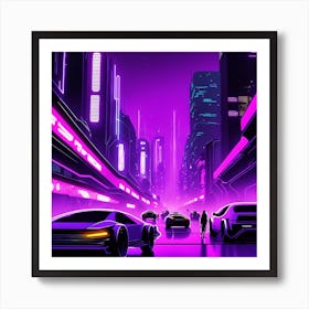 Futuristic City Art Print