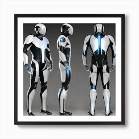 Futuristic Robots 10 Art Print