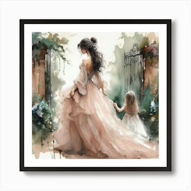 Mother And Daughter Art Print