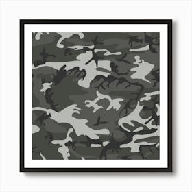 Gray Camouflage, Urban Camouflage, Military, Army Art Print