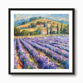 Lavender Field 14 Art Print