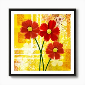 Red Flowers Art Print