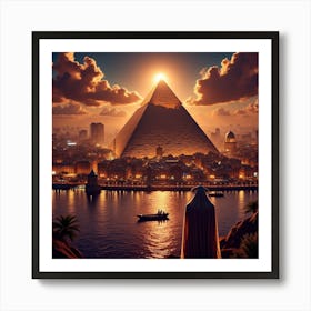 Egyptian City 7 Art Print