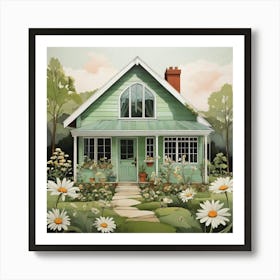 Daisy Green House Art Print 2 Art Print