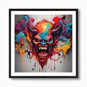 Devil Head 12 Art Print