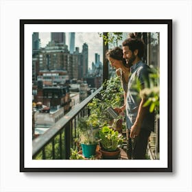 Stockcake Urban Gardening Couple 1720412622 Art Print