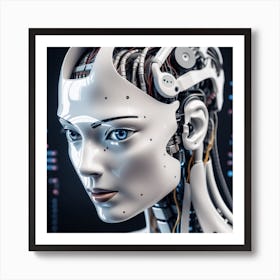 Cyborg Woman 23 Art Print