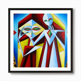 An Cubism Oil Painting Poster