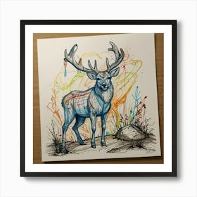 Stag! 7 Art Print