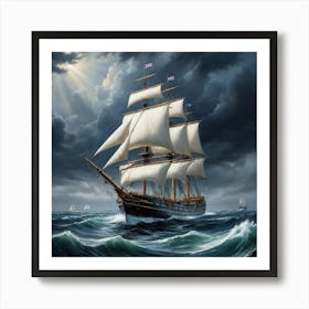 moody seas 2 Art Print