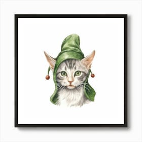 Elf Cat Portrait 1 Art Print