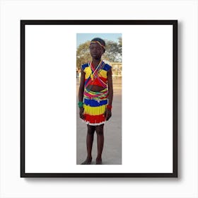 Child In Traditional Dress Art Print