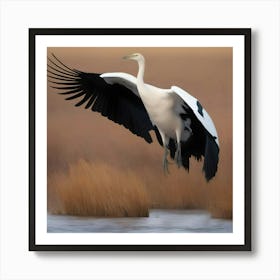 CHINESE WADING BIRD Art Print