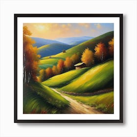 Autumn In The Mountains 29 Art Print