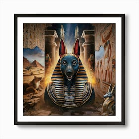 Egyptian pharaoh 2 Art Print