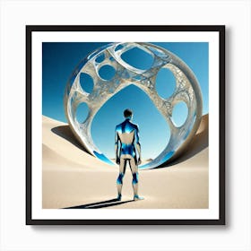 Futuristic Man Art Print