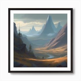 Landscape Painting 147 Art Print