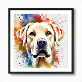 Yellow Labrador Retriever: National Pet Day! Art Print