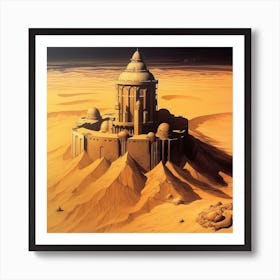 Dune Sand Desert Building 3 Art Print