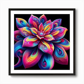 Colorful Flower 1 Art Print