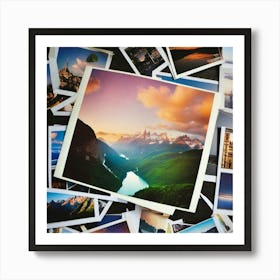 Photo Collage nature Art Print