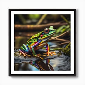 Colorful Tree Frog Art Print