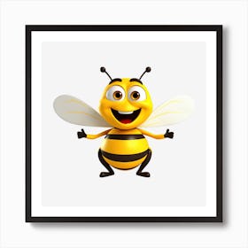 Happy Bee Art Print