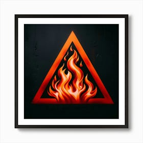 Fire Triangle Art Print