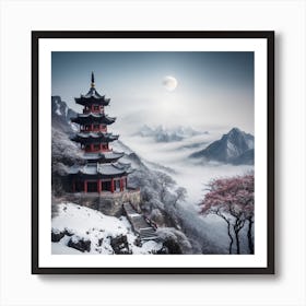 Asian Pagoda Art Print