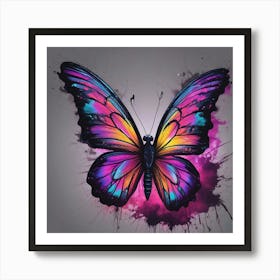 Butterfly Painting 291 Art Print