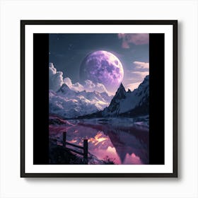 Full Moon In The Sky Art Print