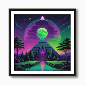 Pyramid Of The Moon Art Print