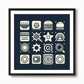 App Icons Art Print