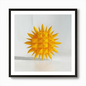 Origami Sun Art Print