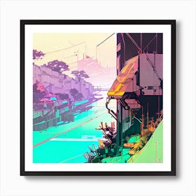 Urban Cityscape Art Print