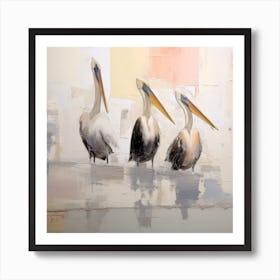 Serene Pelican Harbor 2 Art Print