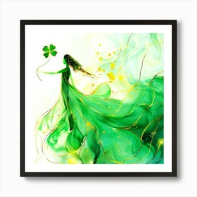 Clovers Aesthetics - St Patrick's Day Art Print