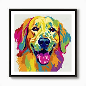 Golden Retriever Painting 4 Art Print