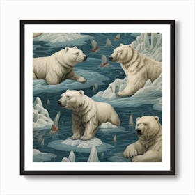 Polar Bears 1 Art Print