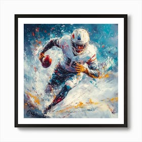 Miami Dolphins Football Player Art Art Print