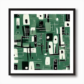 Abstract Green Art Print