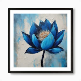 Flower of Blue Lotus 2 Art Print