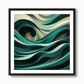 Wave Art Art Print