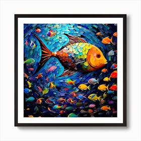 Colorful Fish In The Ocean Art Print