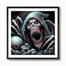 Demon Bowling Art Print