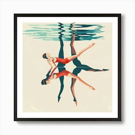 Underwater Dancers Art Print